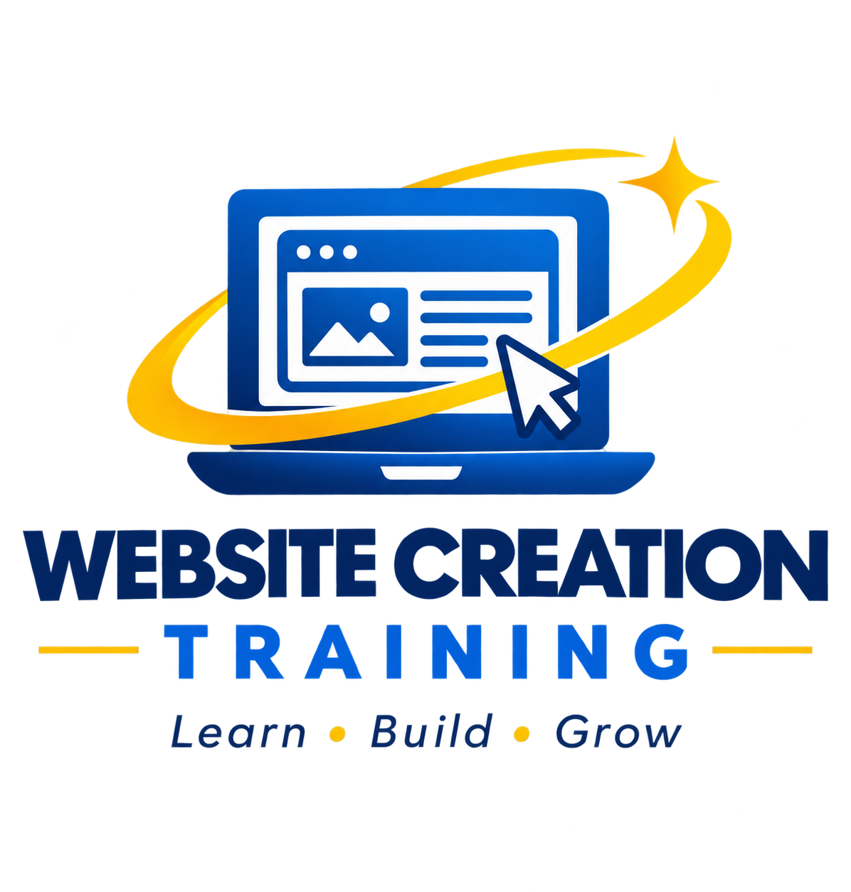 Website creation training graphic