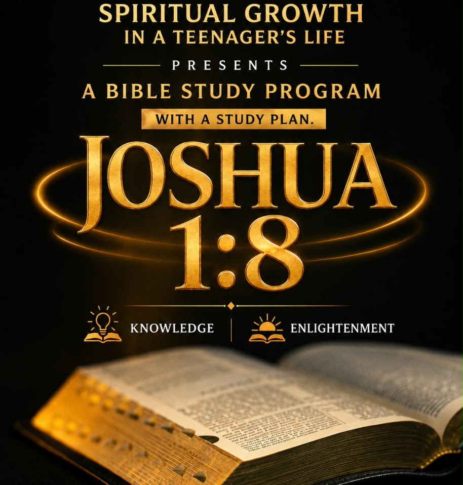 Bible study poster for Joshua 1:8